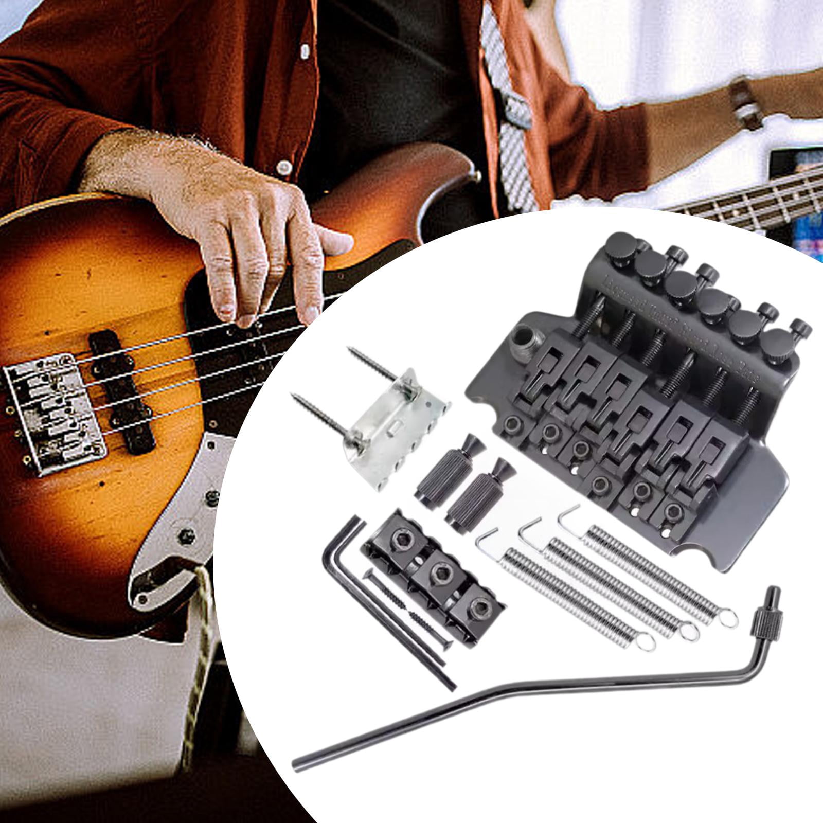 LeeQinersw Guitar Tremolo Bridge Portable Electric Guitar Replacement Electric Guitar Parts black