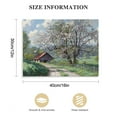 thumbnail image 3 of Nawypu Vintage Spring Summer Nature Landscape Wall Art Flowering Orchard Country Road Landscape Painting European Farmhouse Field Prints Pink Flower Posters Pictures Home Canvas Wall Decor Framed, 3 of 6