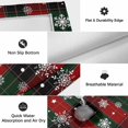 thumbnail image 6 of Buffalo Plaid Christmas Outdoor Rug for Patio/Deck/Porch, Non-Slip Large Area Rug 5 x 7 Ft, Xmas Snowflake Red Green Indoor Outdoor Rugs Washable Area Rugs, Reversible Camping Rug Carpet Runner, 6 of 8