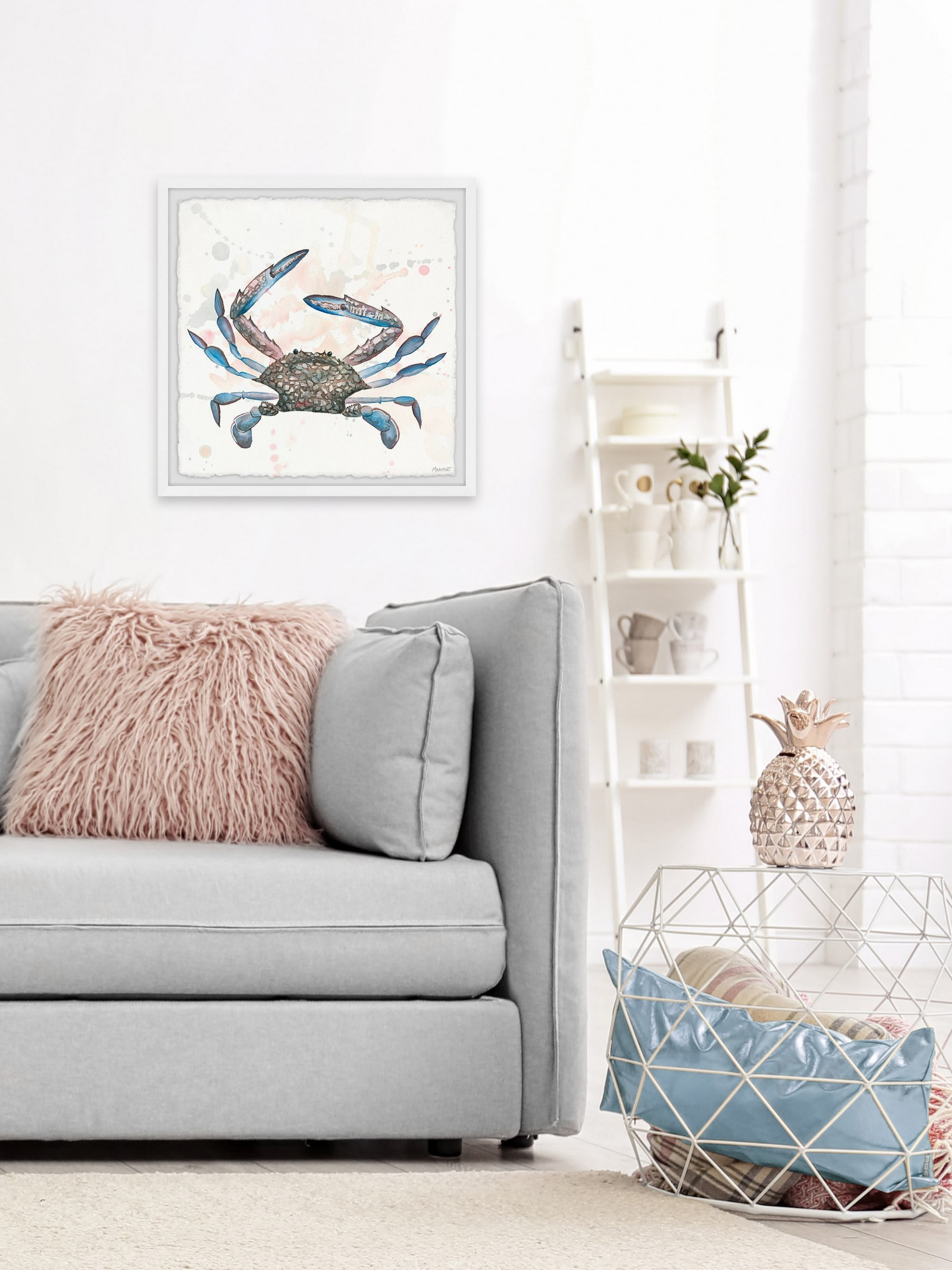 Marmont Hill Lone Crab Framed Wall Art