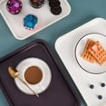 thumbnail image 3 of ZheElen Plastic Fast Food Trays Easy To Clean Wide Range Of Uses Rectangular Dining Tray Nursery Dining Tray Coffee M, 3 of 6