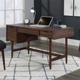 thumbnail image 4 of Pemberly Row Contemporary Engineered Wood Desk in Grand Walnut Finish, 4 of 15