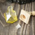thumbnail image 4 of DOLITY Mini Glass Hanging Empty Car Perfume Bottle Refillable Essential Oil Fragrance Yellow, 4 of 9