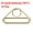 Gold Tone, variant on 1.97" Adjuster Triangle with Bar Swivel Clip D Dee Ring Buckle, 10Pack Dark Grey