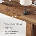 thumbnail image 7 of 63 Inch Farmhouse Executive Desk Vintage Computer Desk Large Wood Writing Desk Conference Table Workstation For Home Office Study (Distressed Brown), 7 of 7