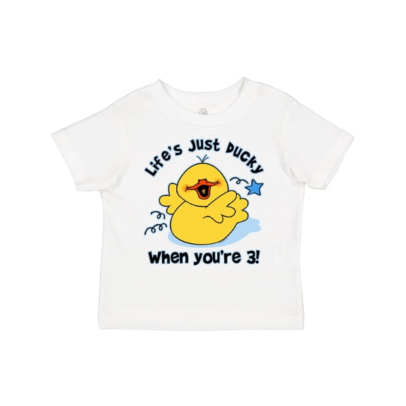 Inktastic Life's Ducky 3rd Birthday Boys or Girls Toddler T-Shirt