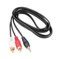 thumbnail image 4 of PGENDAR 5FT AUX In Audio Line In Cable to L (Left) and R (Right) Stereo Cord For AUVIO Cat. No.: 1500465 Bluetooth Music Receiver (1/8 / 3.5mm Male to RCA Red / White Audio Cable), 4 of 5