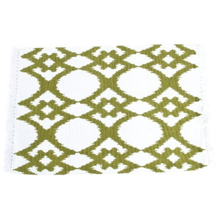 UPC 789323277039 product image for SARO LIFESTYLE 7312.CS1319B 4-Piece Oblong Placemat, 13 by 19-Inch, Chartreuse | upcitemdb.com