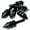 black, variant on Krator Spiked Motorcycle Windscreen Fairing Bolts Compatible with Suzuki, Honda, Yamaha, Kawasaki, Ducati, Harley Davidson
