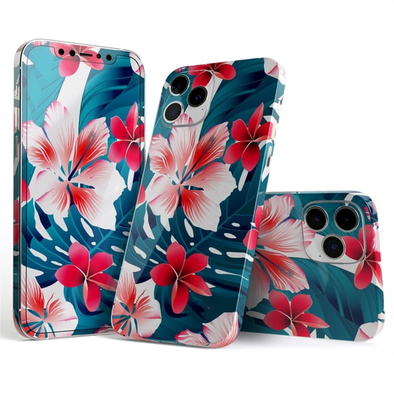 DesignSkinz Tropical Summer Vivid Floral Full-Body Skin Decal Wrap Cover for iPhone 16