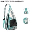 thumbnail image 2 of Artistic Print Sling Backpack - Abstract Design Shoulder Bag, Multi-Functional Travel Pack, 2 of 4