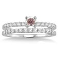 thumbnail image 2 of 1.25 Carat Morganite & Diamond Bridal Set on 10k White Gold, 2 of 2