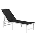 thumbnail image 1 of Outsunny Outdoor Lounge Chair, 5-Position Tanning Chair, Black, 1 of 10