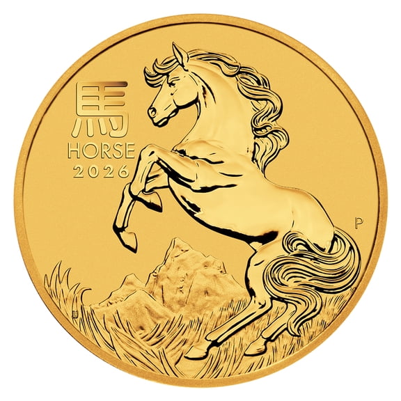 2026 Australia 1 oz Gold Lunar Horse BU - Series III
