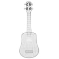 thumbnail image 1 of Ukelele De 21 Pulgadas, Buena Mano De Obra, Miniguitarra Transparente, Instrumento Musical Fácil De Tocar Con Bolsa De Almacenamiento Para Principiantes, Adultos Y Niños Scienceny EL013718-01, 1 of 6