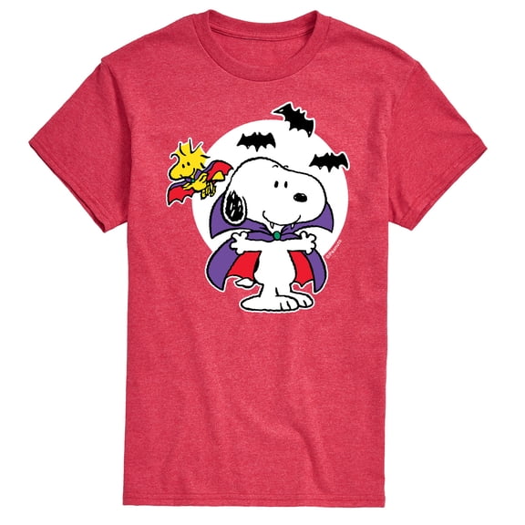 Peanuts - Snoopy Woodstock Vampire - Men's Short Sleeve Graphic T-Shirt