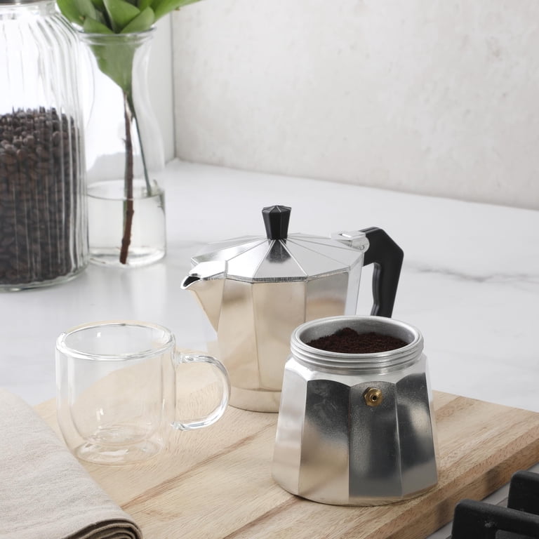 Mr. Coffee Brixia 6-Cup Stovetop Espresso Maker – Classic Italian