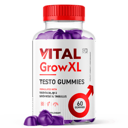 Vital Grow XL Gummies for Men Advanced Vital Grow Testo Gummies Vitamin Supplement 60 Gummies