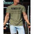 thumbnail image 3 of Gymish Power Up Workout T-Shirt for Men – Funny Gym Shirt, Mens Gym TShirt, Motivational Fitness Tee, Gym Clothes for Men, 3 of 6