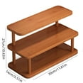 thumbnail image 2 of Two Layer Desktop Storage Rack, Wooden Mug Holders for Office Desk, Versatile Organizer for Kitchen, Bathroom, Living Room, Space Saving Storage Solution, 2 of 7