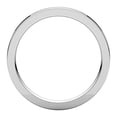 thumbnail image 2 of 14k White Gold 2mm Flat Comfort Fit Band Ring - 2.8 Grams - Size 7.5, 2 of 2