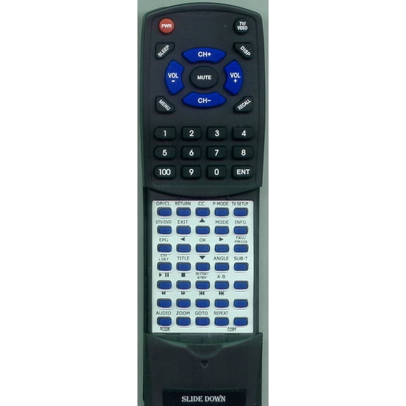 Replacement Remote for COBY RC-026, RTRC026, RC026, TVDVD2090, TVDVD1390