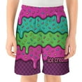 thumbnail image 3 of Wdgfv Girls Elastic Waist Shorts For Toddler Kids Teens Comfortable Casual Playwear No Tie Design School Outdoor Activities Soft Breathable Fabric Light Purple1 9-10 Years, 3 of 3