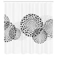thumbnail image 2 of Ambesonne Abstract Shower Curtain, Modern Design Surreal Dots, 69"Wx84"L, Dark Grey, 2 of 4