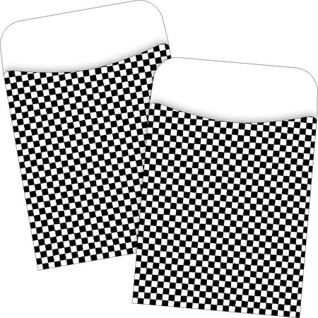 UPC: 0704068038165 | Barker Creek Black Check Pockets 60/Set BC3816