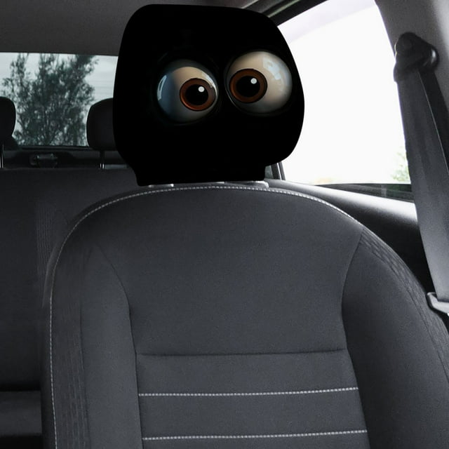 Funny Car Print Headrest Cover with Elastic Design, Universal Fit for Vehicles, Protects Headrests from Dirt and Stains, Adds Personalized Style