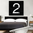 thumbnail image 2 of ARTCANVAS Classy Black White Marble Alphabet Number 2 Two Numeral Canvas Art Print - Size: 36" x 36" (0.75" Deep), 2 of 9