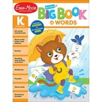 Evan-Moor My First Big Book of Words, Grade K: Early Learning Activity Book, Audio Read Alouds