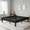 Black, variant on Einfach Full Bed Frame, 13.8" Wooden Platform Bed with Recessed Design and Upgraded Structure, No Box Spring Needed, Coffee Brown