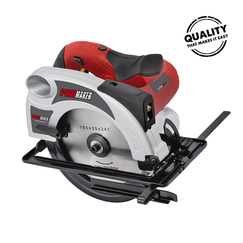 Circular Saw 7 1/4" with Laser 13AMP. 1500W. Promaker PROSC1500