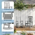 thumbnail image 5 of Hidpriva 1PC Outdoor Rocking Chair,HDPE Oversized Rocking Chairs for Lawn,Porch,Backyard,Indoor and Garden, Gray, 5 of 6