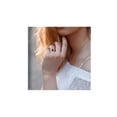 thumbnail image 4 of 2.13 Carat (Ctw) Octagon Garnet Ring in 14K Rose Pink Gold with Diamonds for Women, 4 of 6