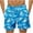 A, variant on Luxalzxs Men's Boho Swim Trunks Hawaiian Graphic Print Drawstring Elastic Waist Beach Shorts with Pockets Bathing Suit Quick Dry Swim Shorts Board Shorts