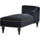 Soges 58" Velvet Chaise Lounge,Button Tufted Right Arm Facing Lounge Chair With Nailhead Trim & Solid Wood Legs For Living Room Or Office,Sleeper