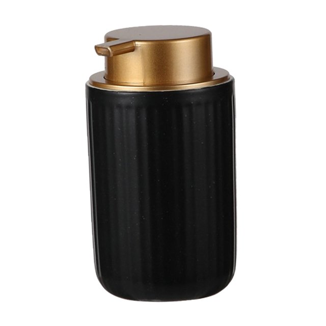 Dispensador de jabón de manos Contenedor de líquido Recargable Vacío Portátil para el hogar Hotel Baño Cocina Fiesta Negro SM SunniMix Dispensador de jabón
