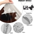 thumbnail image 6 of XYZCANDO Brown Cow Print Computer Chair Slipcover Set of 4 Gaming Chair Protective Cover with Zipper Anti-Slip Chair Protector Keeps Your Chair Cool and Clean, 6 of 7