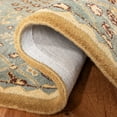 thumbnail image 5 of SAFAVIEH Antiquity Trafford Floral Geometric Wool Area Rug, Light Blue/Gold, 9'6" x 13'6", 5 of 9