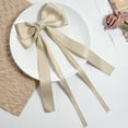 thumbnail image 2 of Hair Bows for Women Hair Ribbon Bow Ponytail Holder Hair Clips Silky Satin Hair Bows Slide Metal Clips Hair Bow with Long Tail Hair Bow Barrettes Clips for Girls Birthday Gift Teens, 2 of 2