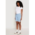 thumbnail image 2 of Womens WAX Fixed Cuff Bermuda Denim Shorts, 2 of 4
