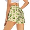 thumbnail image 3 of Goofa Kiwi Ice Cream Printed Women 2 in 1 Running Shorts,Quick Dry Athletic Workout Shorts,High Waisted Athletic Shorts with Liner Pockets-Medium, 3 of 9