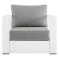 thumbnail image 6 of Modway Tahoe Outdoor Patio Powder-Coated Aluminum Armchair in White Gray, 6 of 8