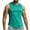 Blue, variant on BXINGOHAI Men's Tank Top Cotton Muscle Workout Gym Shirts Moisture Wicking Lightweight Summer Casual Sleeveless Shirts Sale Army Green,L