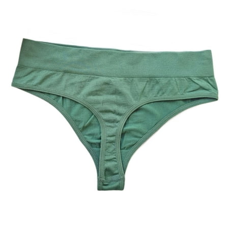 

HEVIRGO Lady Panties Low Waist Solid Color Breathable Quick Dry Anti-shrink Soft Elastic Slim Fit Women Underpants for Inner Wear
