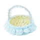 thumbnail image 3 of Cesta de flores para boda, cestas tejidas, portátil, hermosa cesta de flores para niña, de mano, para fiestas, bodas, eventos y ocasiones especiales. Azul, 3 of 8