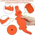 thumbnail image 5 of Squeaky Dog Toys Crocodile Chew Toys Interactive Durable Rubber Indestructible Teething Toys Gift for Dogs (Red), 5 of 5