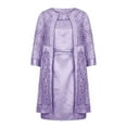 thumbnail image 4 of JUNWELL Robe Deux Pièces pour Mère de la Mariée Élégante Moulante Formelle Robe d'Invitée de Mariage Décontractée à Découpes Cardigan Moulant Robe Midi Ensembles, 4 of 5